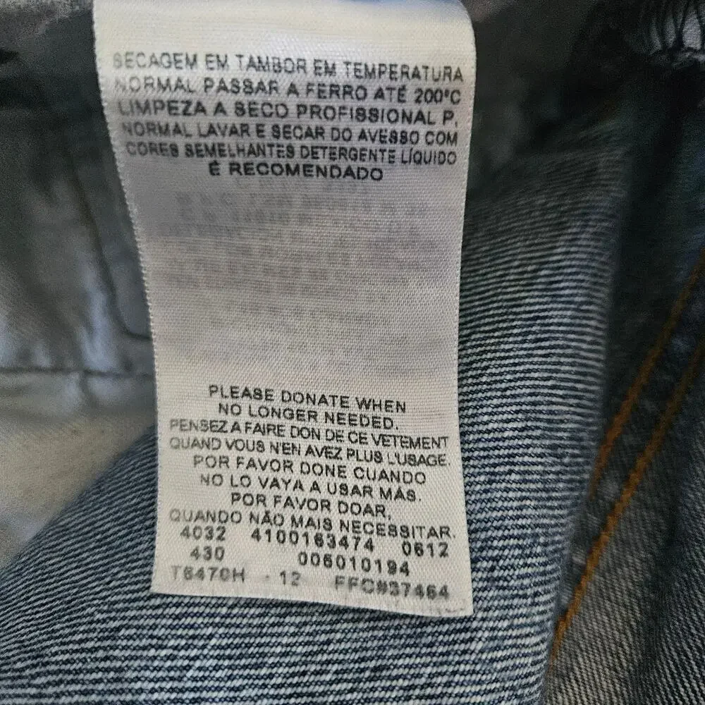 Levi's 501 denim jeans 2012 button fly 31x32